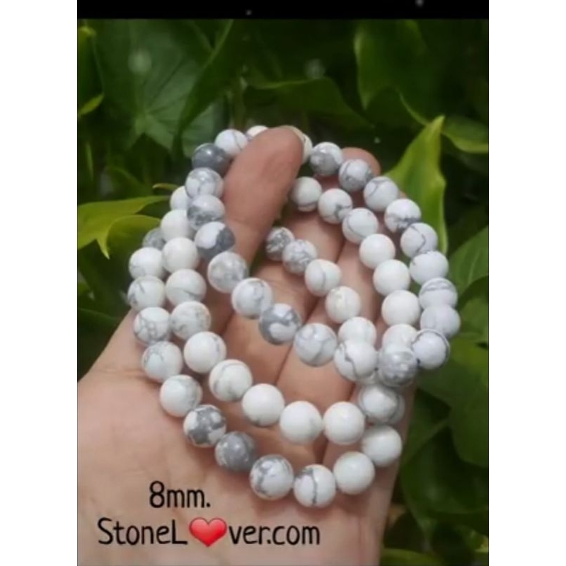 #Howlite #สร้อยข้อมือหินโฮว์ไลต์