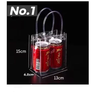 กระเป๋าถือ PVC แบบพลาสติกใส ใส่ของขวัญ สังฆทาน มีหลายสี พร้อมส่ง กระเป๋าใส