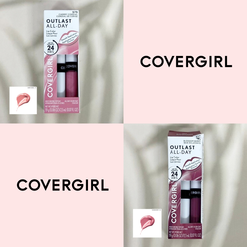 [COVERGIRL®] Outlast All-Day Lip Color With Topcoat 2.3 ml คัฟเวอร์เกิร์ล ลิปกลอส