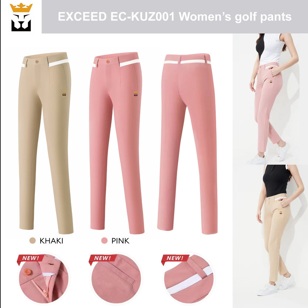 [11GOLF] กางเกงกอล์ฟขายาว ผู้หญิง EXCEED EC-KUZ001 Women's golf pants แห้งไว ระบายอากาศ