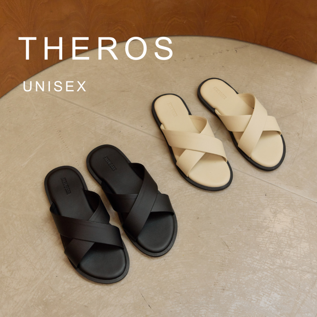 🔥 ลด 30% โค้ดคุ้ม THEROS รองเท้าแตะสไตล์ minimal งาน craft