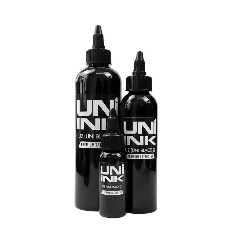 UNI INK U2 (UNI BLACK 2) หมึกสักสีดำ