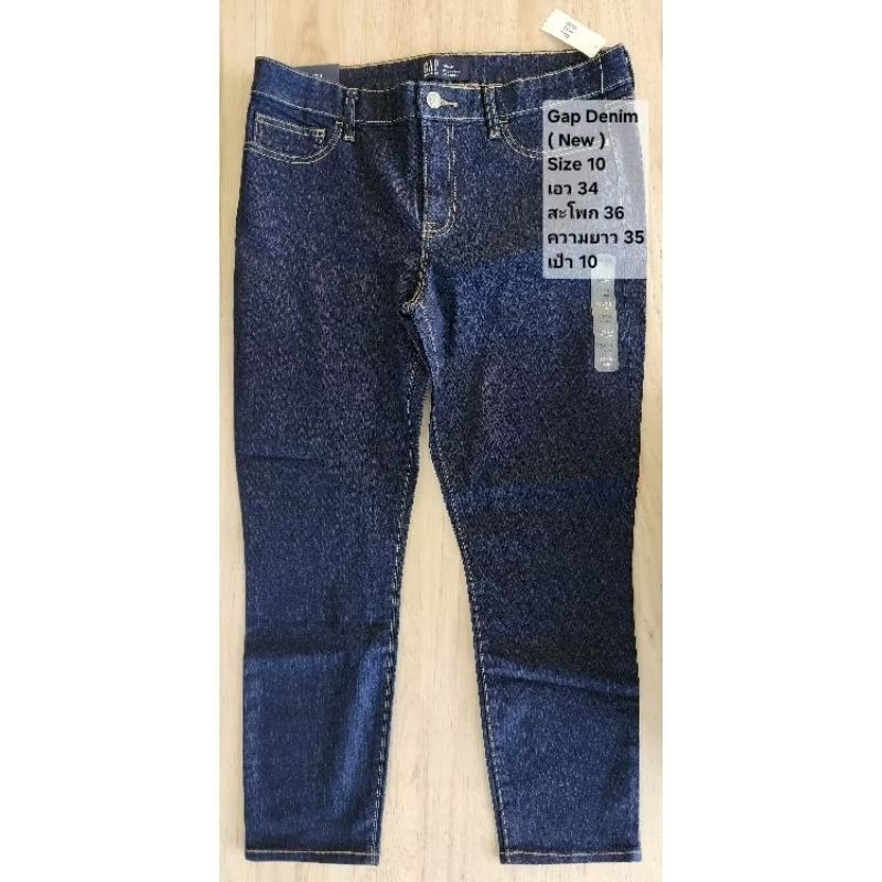 ( New ) Gap Denim Size 10 (34-36-35) กางเกงแก๊ป มี2ตัว NJ13