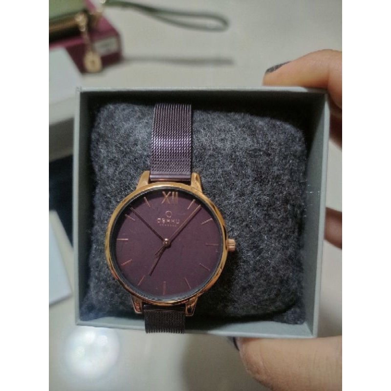 นาฬิกาข้อมือ OBAKU Denmark มือสอง ถ่านหมด