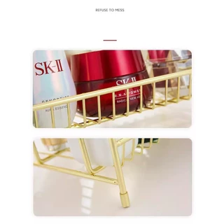 Gold double-Layer Countertopห้องน้ำห้องครัวRackชั้นยืนRackห้องนอนเครื่องสำอางน้ำหอมStorageและองค์กรRack
