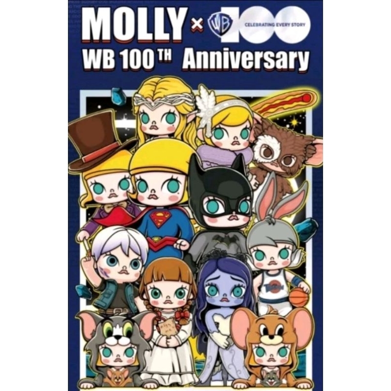 POP MART Molly x Warner Bros 100th Annivesary ยกกล่อง ไม่แกะซีล พร้อมส่งทุกวัน