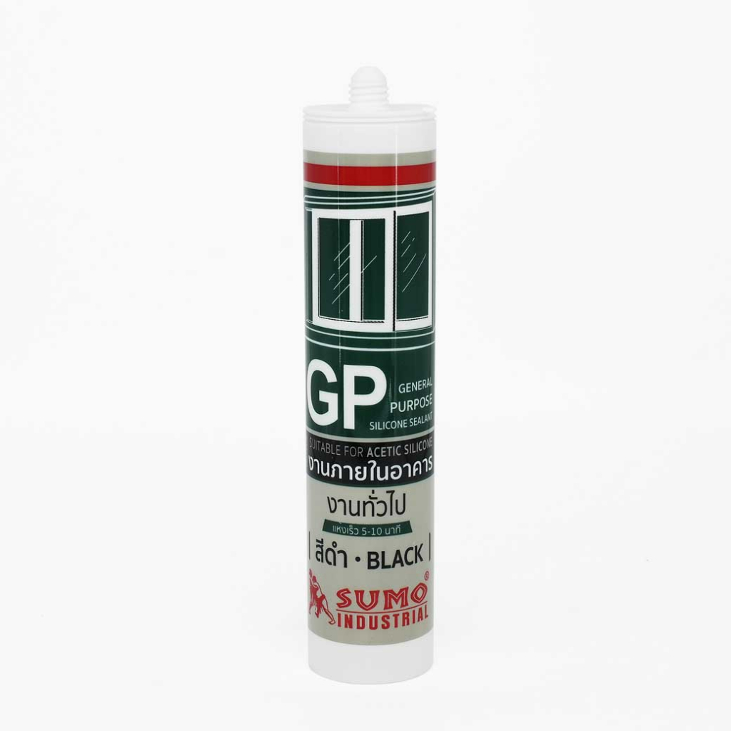 ซิลิโคน ยาแนว GP 280ml ชนิดมีกรด อุดรอยรั่ว กันน้ำซึม  อุดรอยรั่ว สำหรับงานภายในอาคาร SUMO - รูปที่ 2