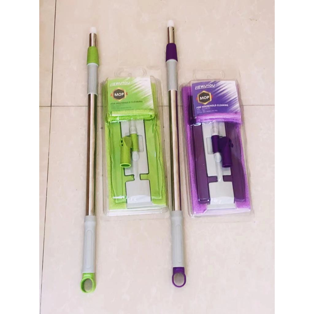 Mop ไม้ม็อบ 2in1 แถมผ้า 2 ผืน ไม้ม็อบถูพื้น ขจัดคราบฝุ่น ด้ามจับถนัดมือปรับระดับได้ มีให้เลือก 2 สี - รูปที่ 7