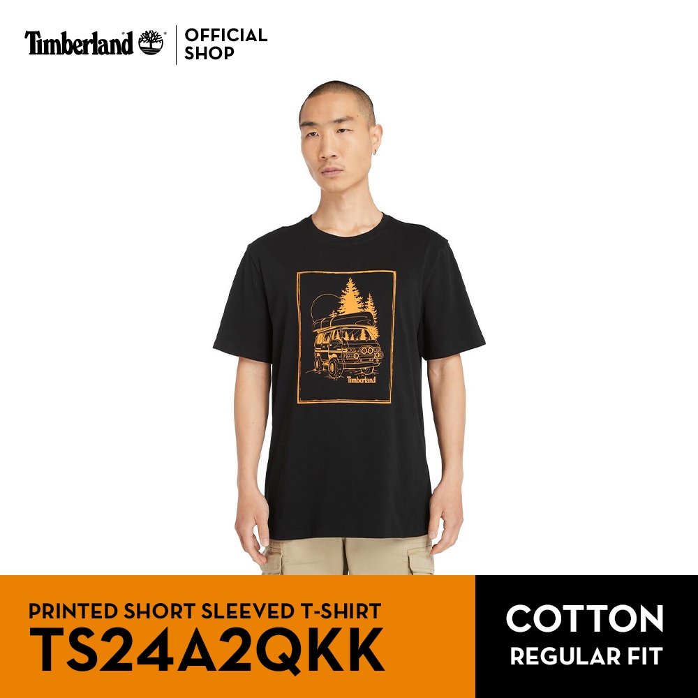 Timberland Men’s Printed Short Sleeved T-Shirt เสื้อยืด (TS24A2QKK)