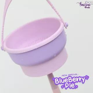 Blue Berry Pie+Blue Berry Stick แปรงแต่งหน้า+ถังล้างแปรง BRUSH + BUCKET