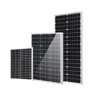 แผงโซลาร์เซลล์ monocrystalline solar cell โมโน 12V 10W/15W/20W/30W/50W กันน้ำ