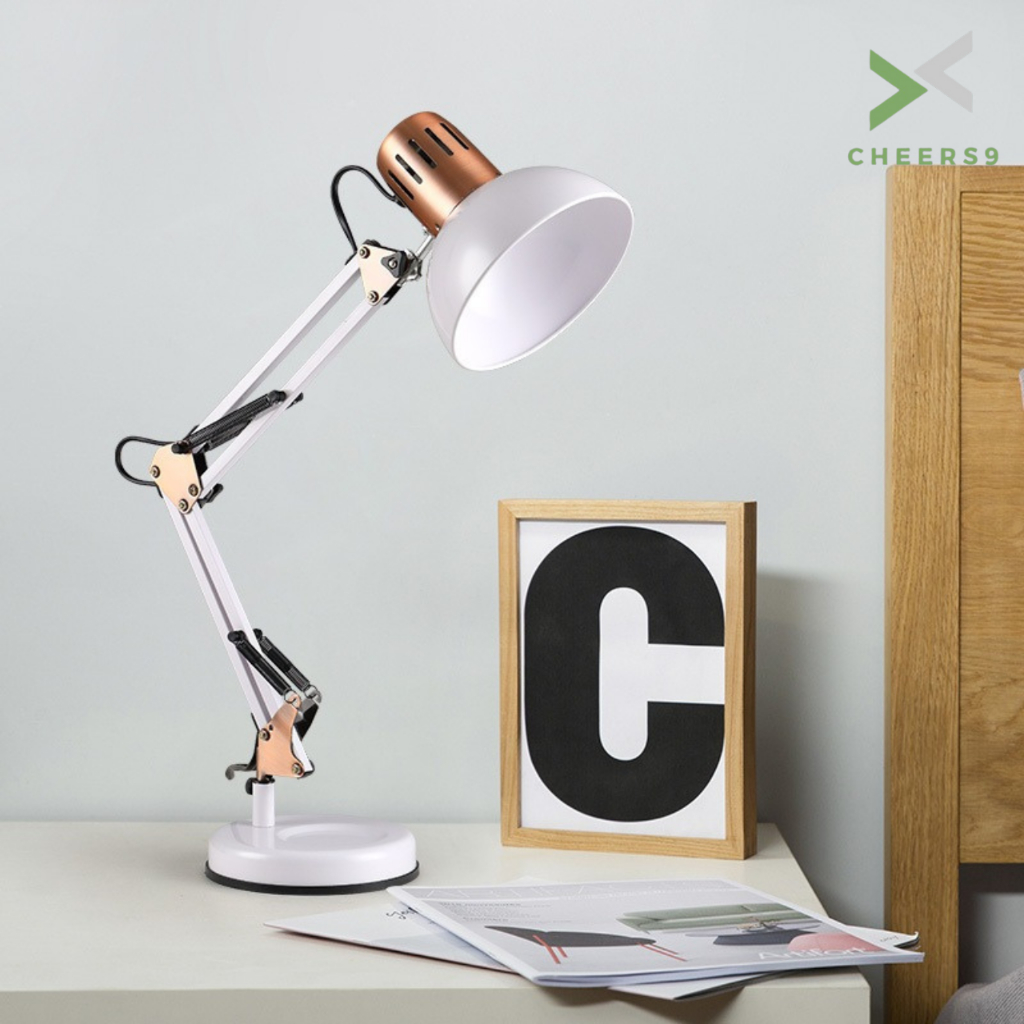 โคมไฟอ่านหนังสือ โคมไฟตั้งโต๊ะ Table lamp ถนอมสายตา ปรับมุมแสงได้อย่างอิสระ พับเก็บได้ Cheers9