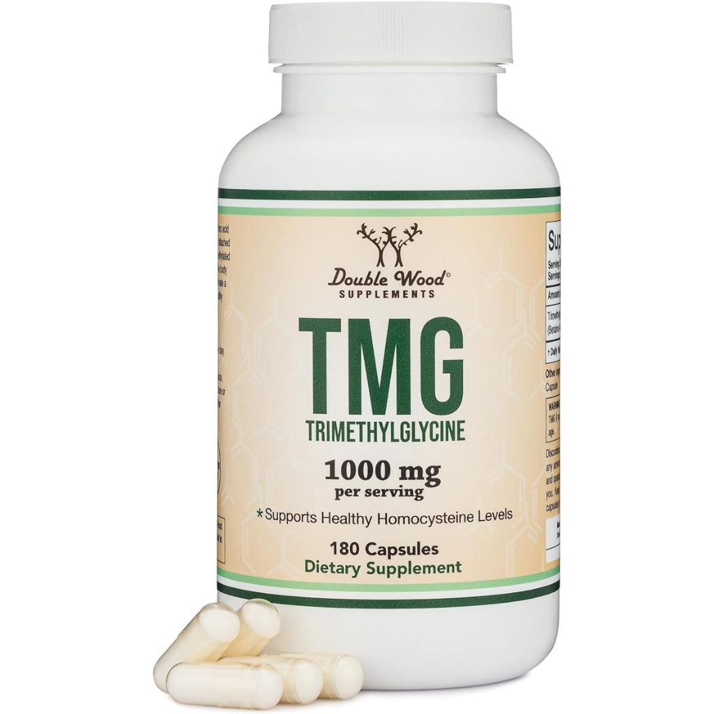 DoubleWood TMG 1000 mg 180 Capsules ช่วยให้กล้ามเนื้อได้รับออกซิเจนเพิ่มปริมาณการออกกำลังกาย