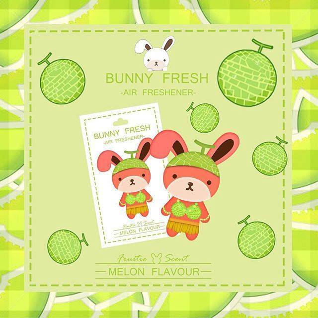 แผ่นน้ำหอม บันนี่เฟรช กลิ่นเมล่อน Bunnfresh Melon