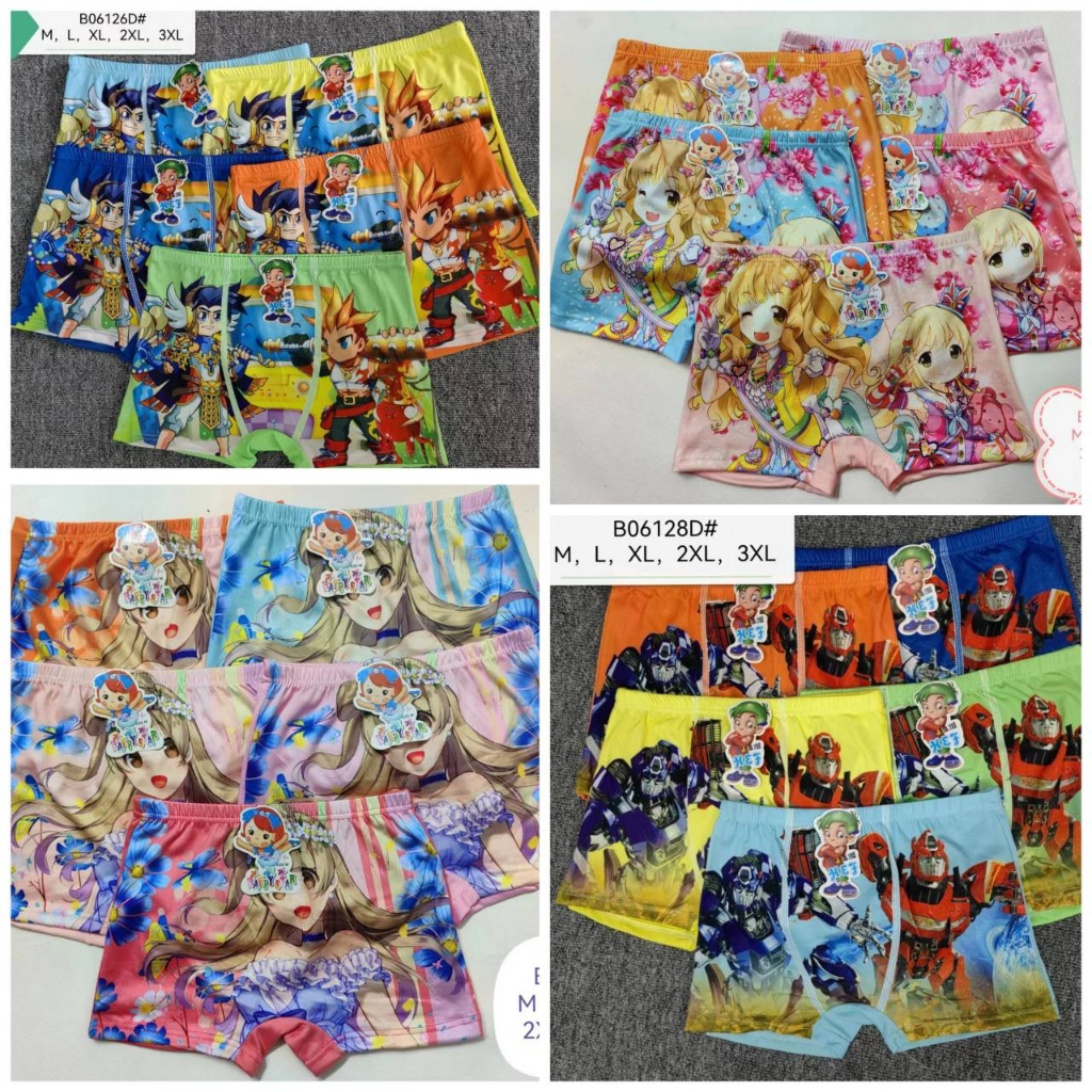 กางเกงในเด็กลายการ์ตูน แพ็ค 5 ชิ้น พร้อมส่งกางเกงในเด็กผู้ชาย-ผู้หญิง (สุ่มลาย)