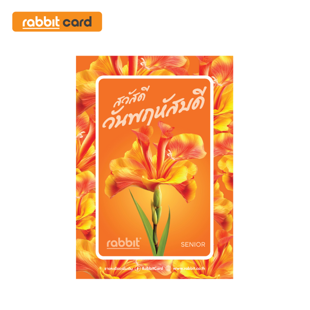 [Physical Card] Rabbit Card บัตรแรบบิท 7 days (Thursday) สำหรับผู้สูงอายุ (7DAY004)