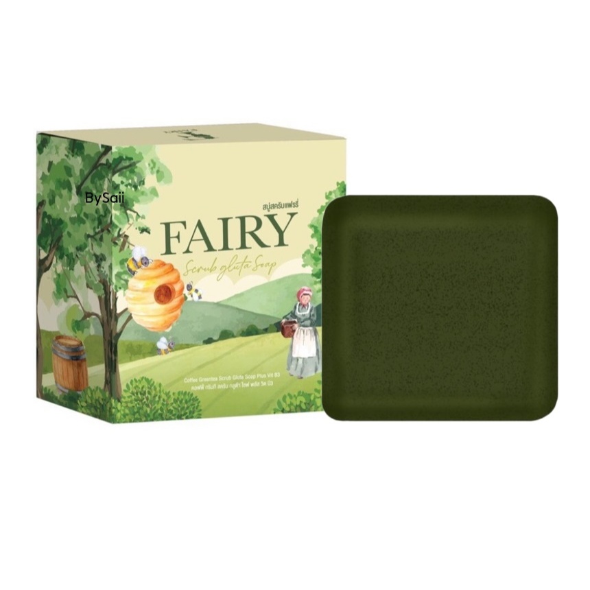 แพคเกจใหม่ สบู่สครับแฟรรี่ Fairy Scrub Gluta Soap