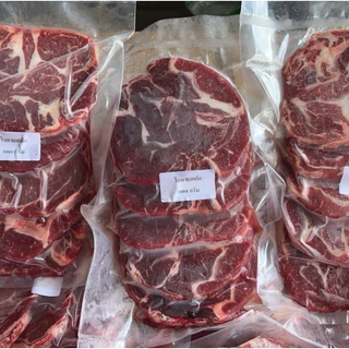 ริบอายชิ้นสเต็ก 1Kg. (4-6ชิ้น)🥩🔥 ส่งด่วนภายในวัน🔥 🚛เหมาค่าส่ง ฟรีกล่องโฟม!! ทุกจังหวัดทั่วไทย🎉 เนื้อริบอาย สเต็กริบอาย