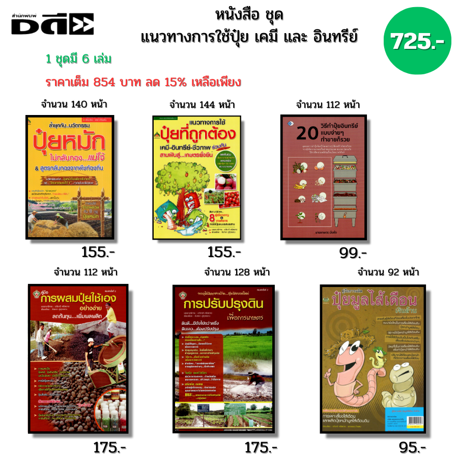 หนังสือ จากภูมิปัญญาชาวบ้าน สู่นวัตกรรมใหม่ การปรับปรุงดินเพื่อการเกษตร I เขียนโดย จันทรา  อู่สุวรรณ ราคา ถูกที่สุด ดีลบีเคเค แกลเลอรีภาพที่ 9