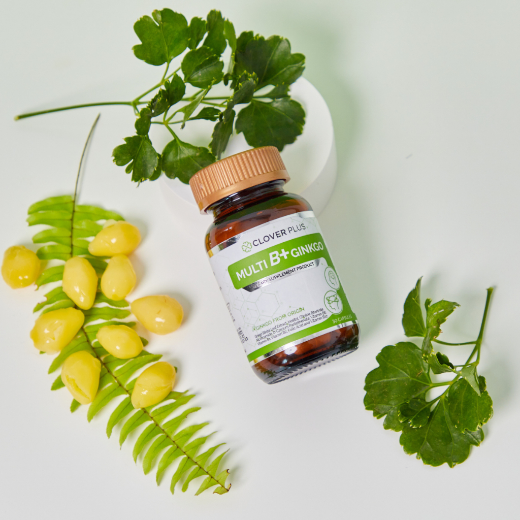 Clover Plus Multi B Plus Ginkgo (แพ็คคู่ แถม Ginkgo CoQ10 1 ซอง) วิตามินบีรวมและสารสกัดจากใบแปะก๊วย - รูปที่ 2