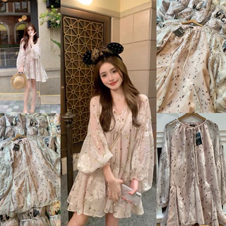 เดรสผ้าชีฟองชายเลเยอร์ ypy dress รหัส26512