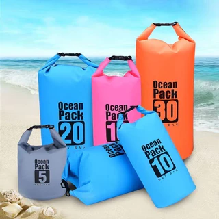 กระเป๋ากันน้ำผ้า PVCมี 3L/5L/10L/ waterproof bag 3Lลิตร/5 ลิตร/10 ลิตรกระเป๋ากีฬาทางน้ำ กระเป๋ากีฬา