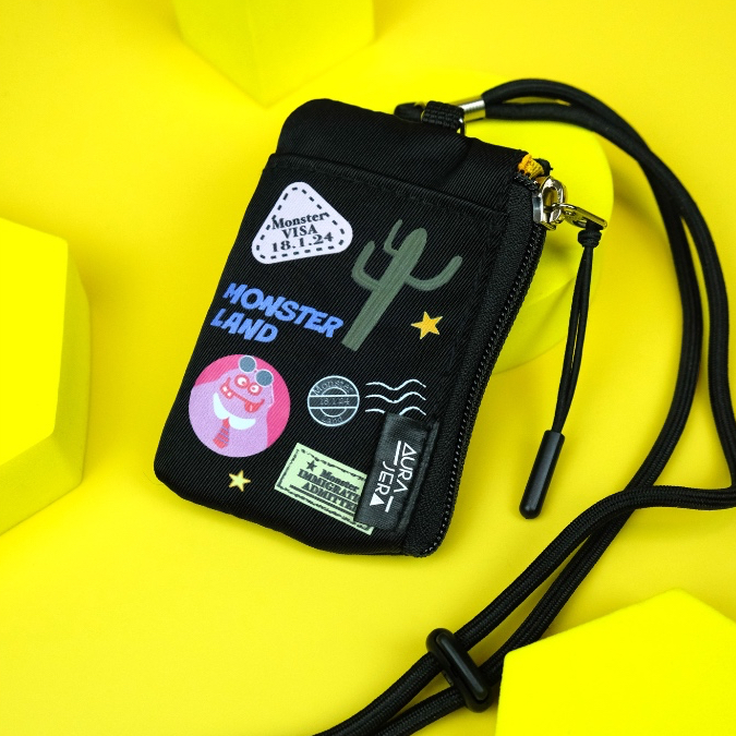 ซื้อ4 แถม1 พร้อมส่ง สกรีนชื่อฟรี กระเป๋าใส่บัตรและกุญแจ กระเป๋าห้อยคอเด็ก กระเป๋าสตางค์ห้อยคอ กระเป๋าสตางค์เด็ก