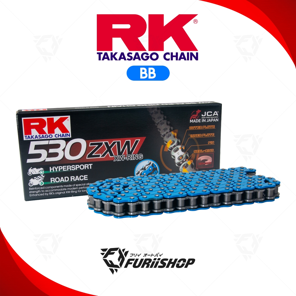 โซ่ RK Chain BB530ZXW Full Gold XW-ring Chain (GB530ZXW-120L)