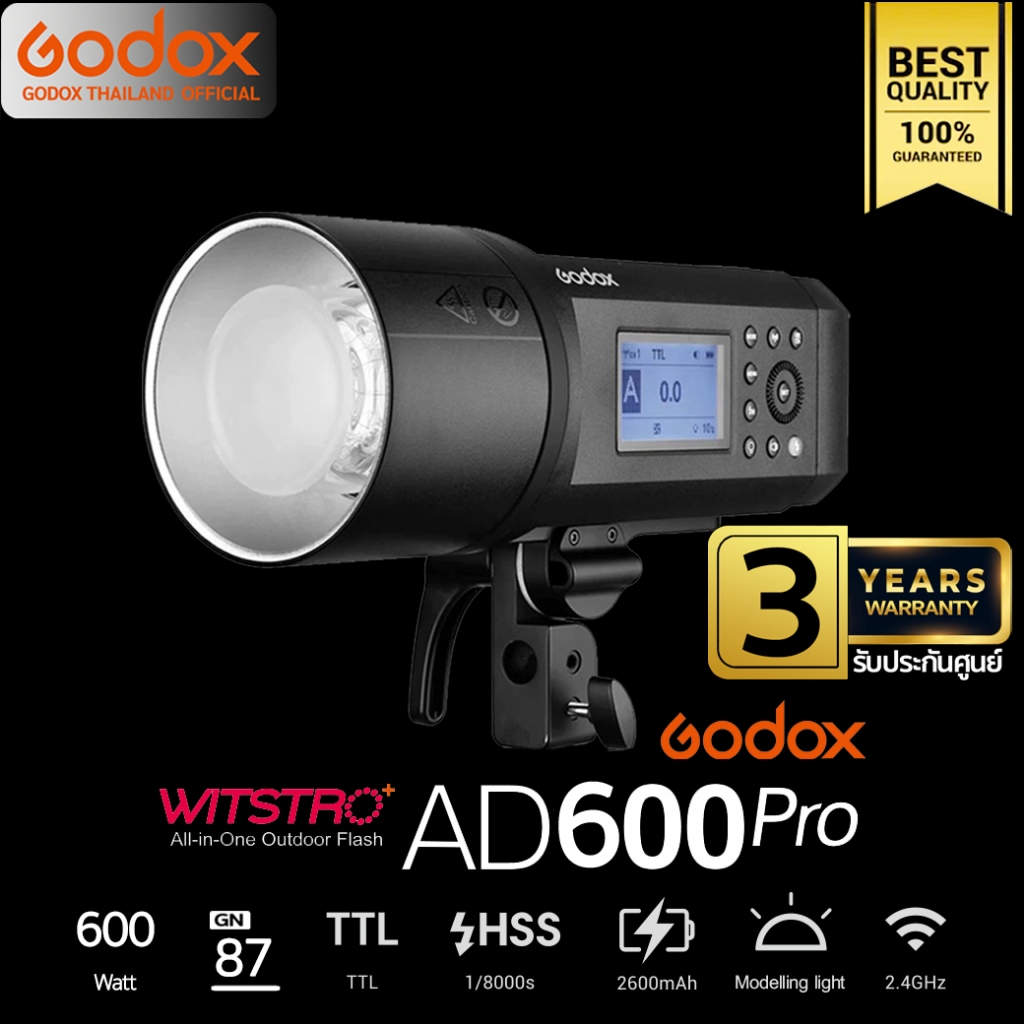 Godox Flash AD600Pro TTL HSS Bowen Mount - รับประกันศูนย์ Godox Thailand 3ปี