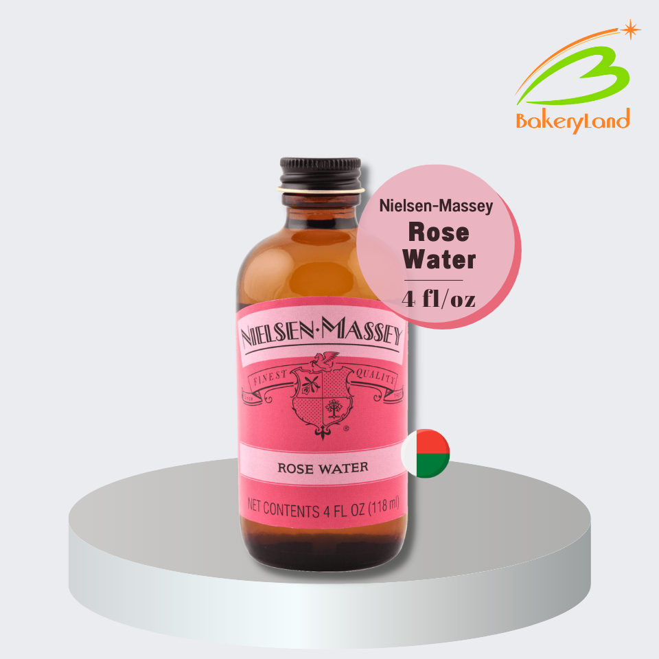 กลิ่นกุหลาบ Rose Water Flavors Nielsen-Massey ขนาด 4 fl/oz.