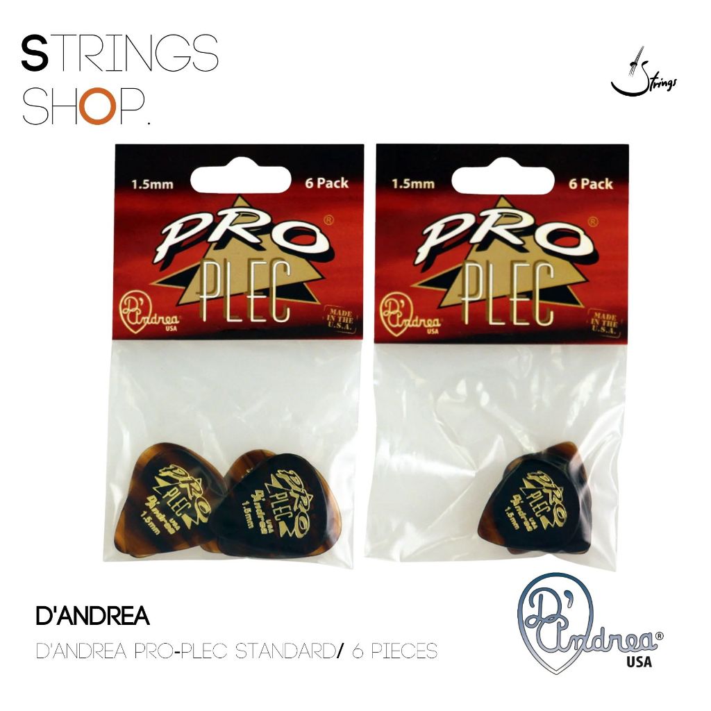 ปิ๊กกีตาร์ D'Andrea Pro-Plec Standard/ 6 pieces