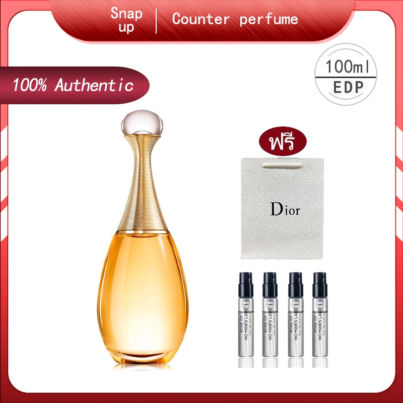 ✨น้ำหอม Dior Jadore Eau De Parfum EDP 100ML Perfume ของขวัญฟรี ตัวอย่างน้ำหอม+ถุงของขวัญ