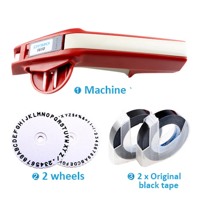 Dymo 1610 3D Embossed Manual Printer Dymo Manual Label Printer Suitable for 6/9Mm tape