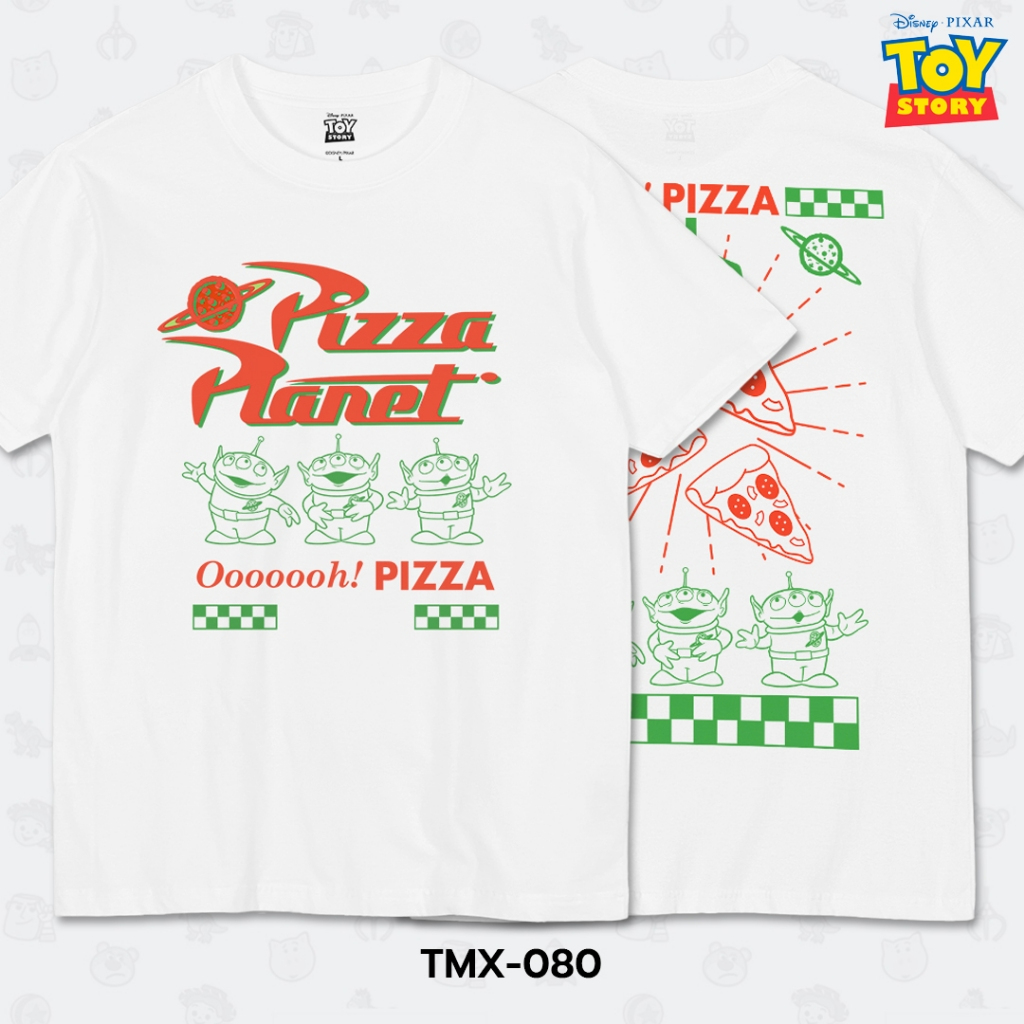 เสื้อยืด สตรีทแฟชั่น Toy Story - Alien ลิขสิทธิ์แท้100% Disney's คอกลม แขนสั้น (TMX-080)