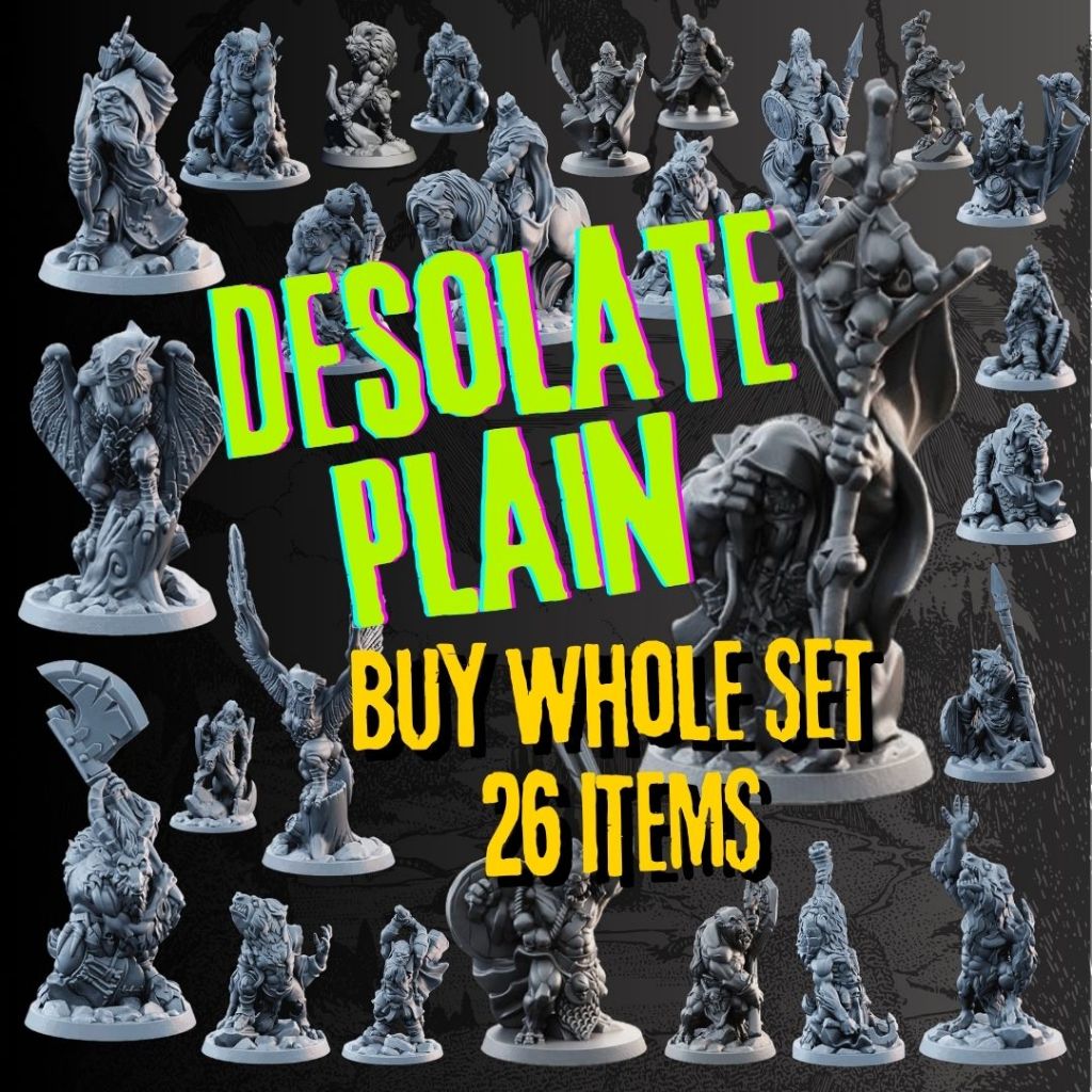DnD Monster อสูรแห่งทุ่งร้างนิรันดร์ ยกเซ็ทรวม 26 ตัว