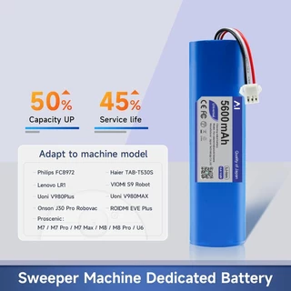 Battery แบตเตอรี่หุ่นยนต์ดูดฝุ่นอัตโนมัติ For MisterRobot รุ่น SelfClean Laser, Autobot Storm3, Roidmi Eve, Lydsto R1