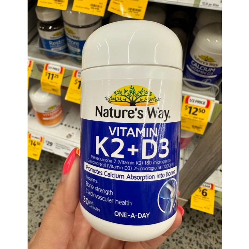 Nature’s way Vitamin K2+D3 30 caps