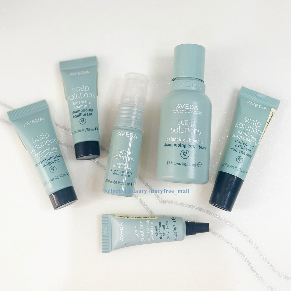 AVEDA Scalp Solutions Scalp Treatment 10ml & Overnight Recovery Serum 7ml & refreshing protective mi