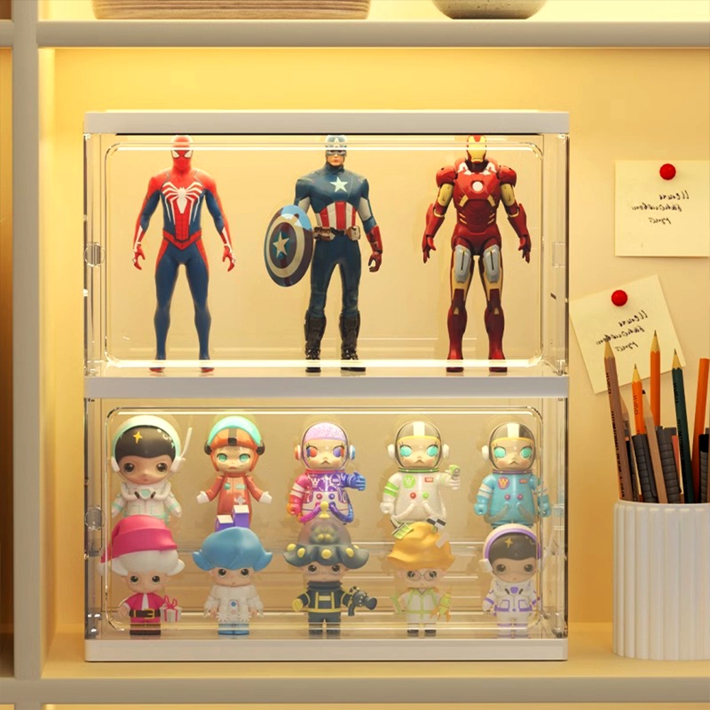 amanda_store กล่องเก็บโมเดลกล่องฟิกเกอร์ ชั้นโชว์โมเดล3 ชั้น ที่เก็บโมเดล ที่โชว์โมเดล สไตล์ยอดนิยม 