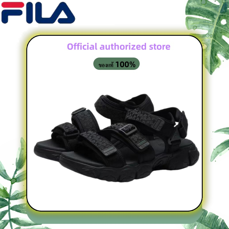 FILA Fluid รองเท้าแตะกีฬา Sandal (ของแท้ 100 %) Leisure sports beach sandals BLACK