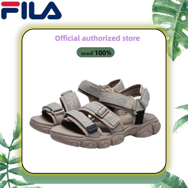 FILA Fluid รองเท้าแตะกีฬา Sandal (ของแท้ 100 %) Leisure sports beach sandals Khaki