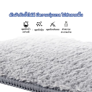 LIVITS ไม้ถูพื้นแบบแบน ไม้ถูพื้นรีดน้ำซักผ้าม็อบมืออัตโนมัติ ไม้ถูคนขี้เกียจ ไม้ถูพื้นแบน