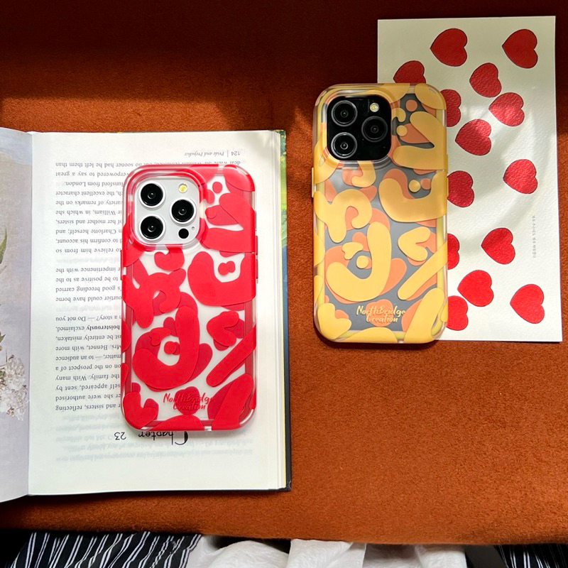 pre order เคสไอโฟน ของแท้ hadoii สีyellow sun&red แบบใหม่มีขอบกันกระแทกด้านใน