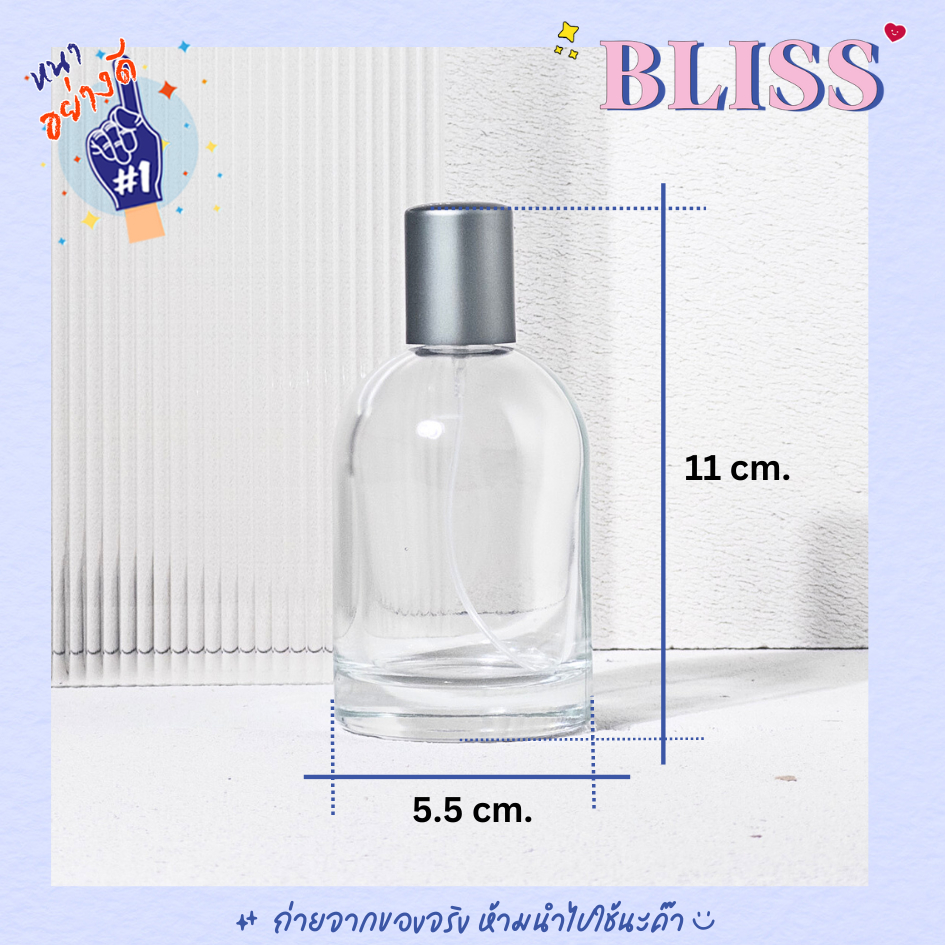 ขวดน้ำหอม ทรง [เลอลาโบ] ขนาด 100 ML. - แก้ว หนาพิเศษ  ไม่ต้องใช้เครื่องปิด BLISS
