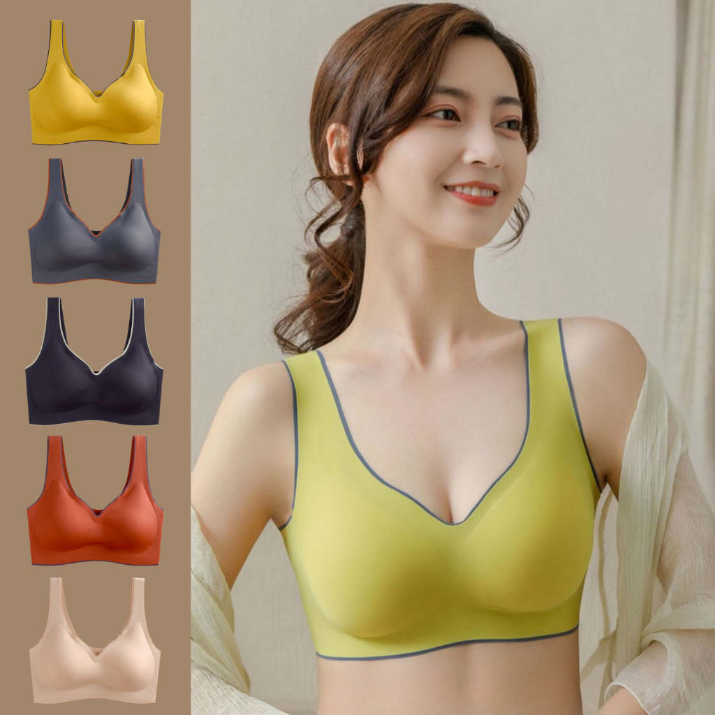 เสื้อชั้นในสปอร์ตบรา B-123 มีฟองน้ำในตัวระบายอากาศได้ดี บราชิ้นเดียวแบบสวม มีสีสันสวยงาม