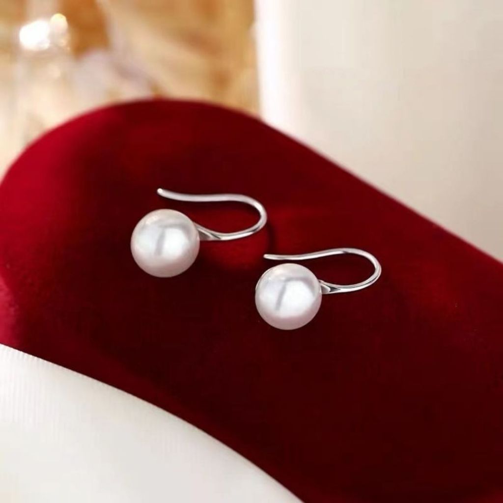 iDEAL ต่างหูไข่มุก Classy Pearl ไข่มุกสีขาว ต่างหูมุก ตุ้มหูไข่มุก ตุ้มหูเงินแท้ Valentine ของขวัญ - รูปที่ 3