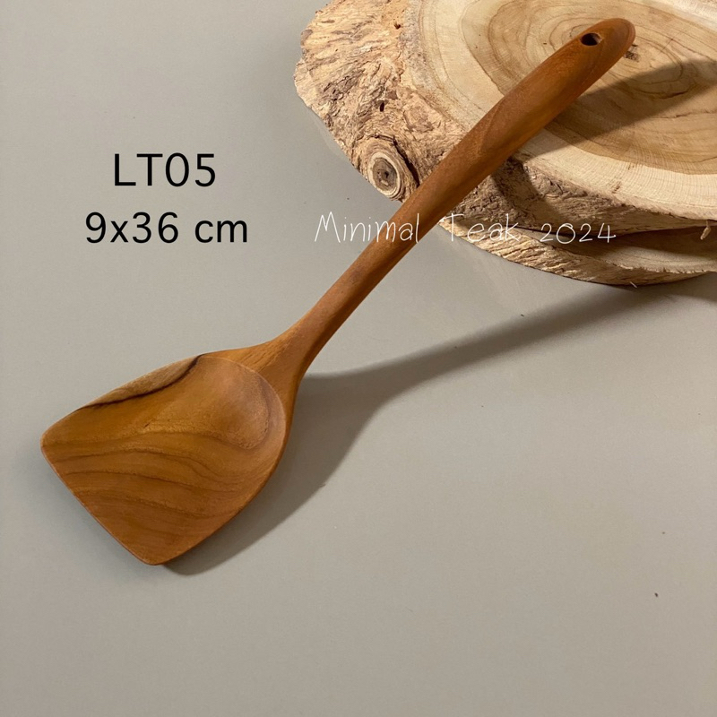 ตะหลิวไม้สัก ตะหลิวผัดขนาดใหญ่