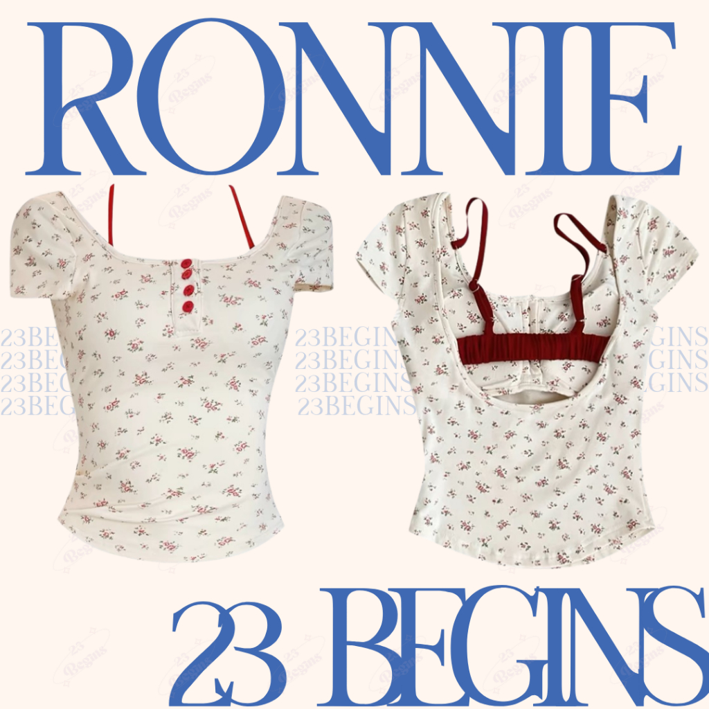 Ronnie เสื้อเเขนสั้น มีฟองน้ำ ผ้านิ่ม (1155)
