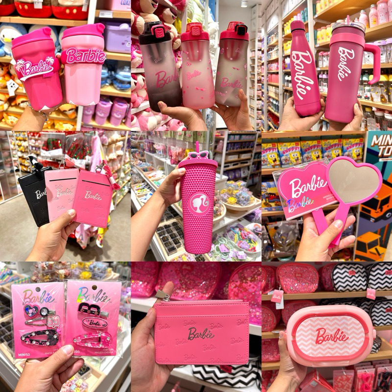 New! Miniso collection barbie ใกล้หมดแล้วนะลิขสิทธิ์แท้พร้อมส่ง ของมีจำนวนจำกัด(กระจกกระเป๋าตังน้ำหอมที่ใส่บัตรขวดน้ำ)