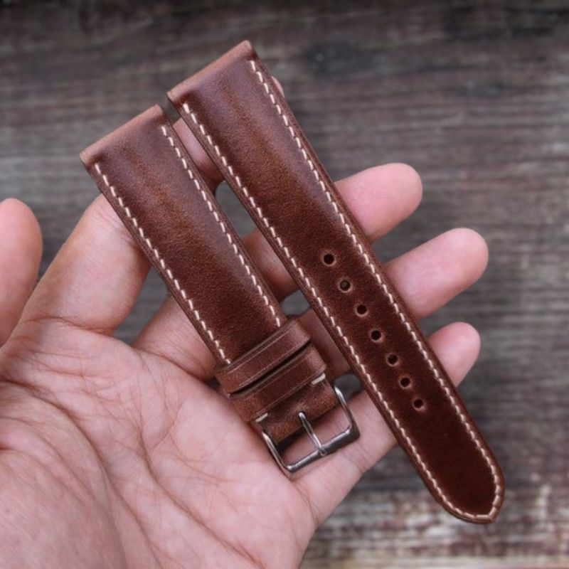 สายนาฬิกาหนังแท้แฮนด์เมค​( Crazy Horse 18,20,22,24mm​)​ Classic_leather